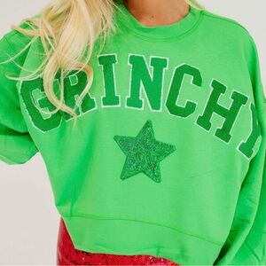 Judith March Christmas's Grinch sweatshirtt